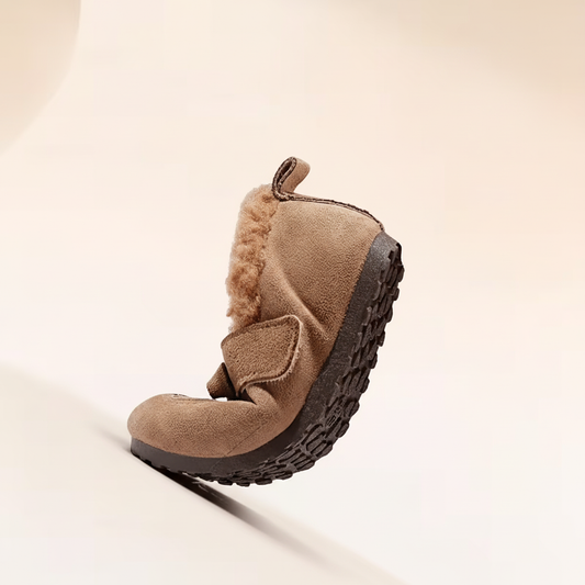 Chausson beige - vue verticale propre