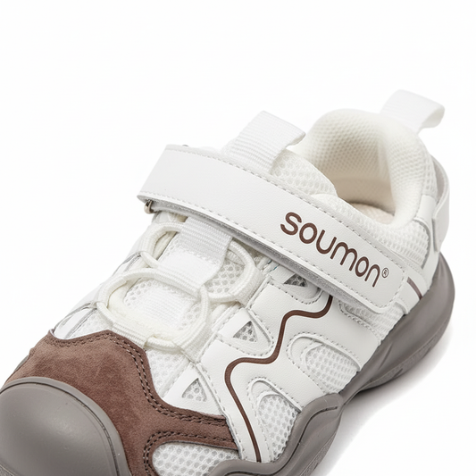 Baskets barefoot ActivePlay™ Soumon Kids gris - détail scratch