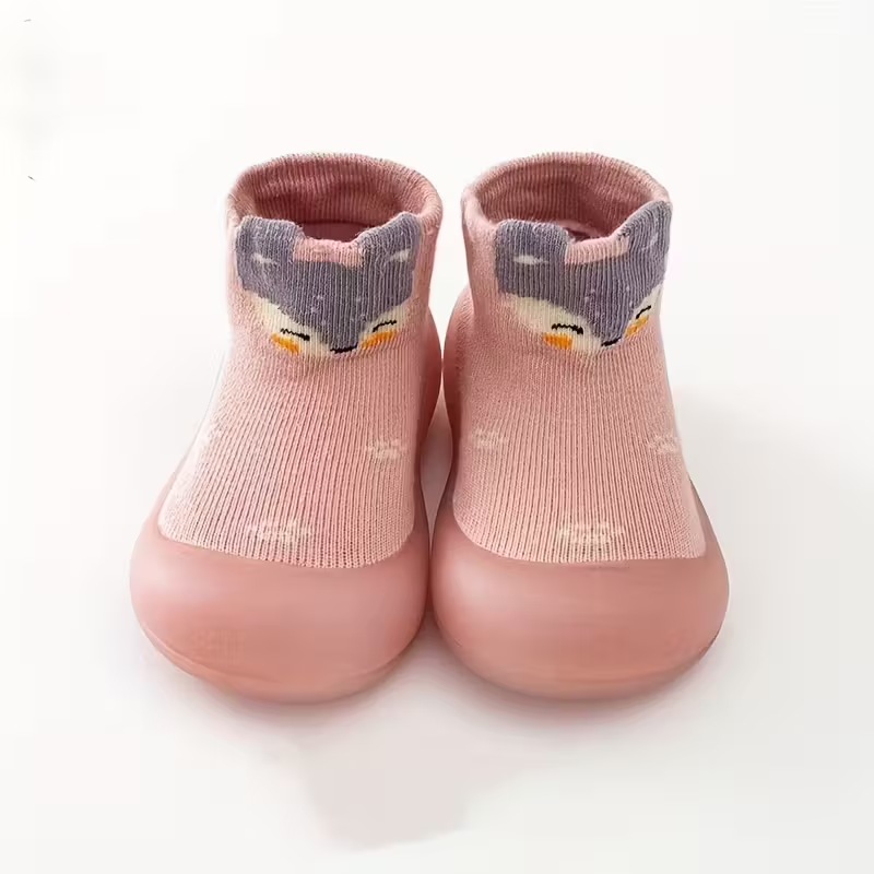 Chaussons Chaussettes TinySteps™ Soumon Kids - Renard Rose