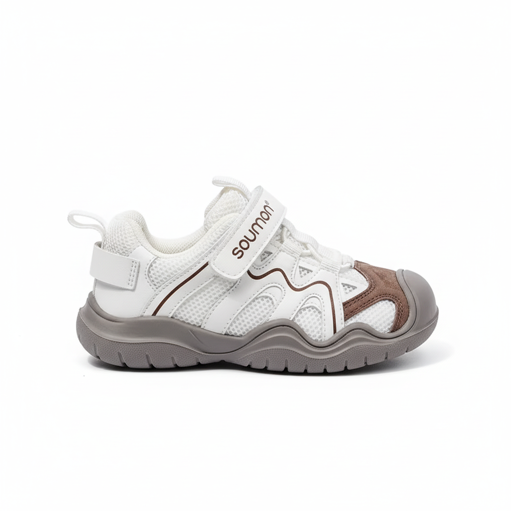 Baskets barefoot ActivePlay™ Soumon Kids gris - vue de profil