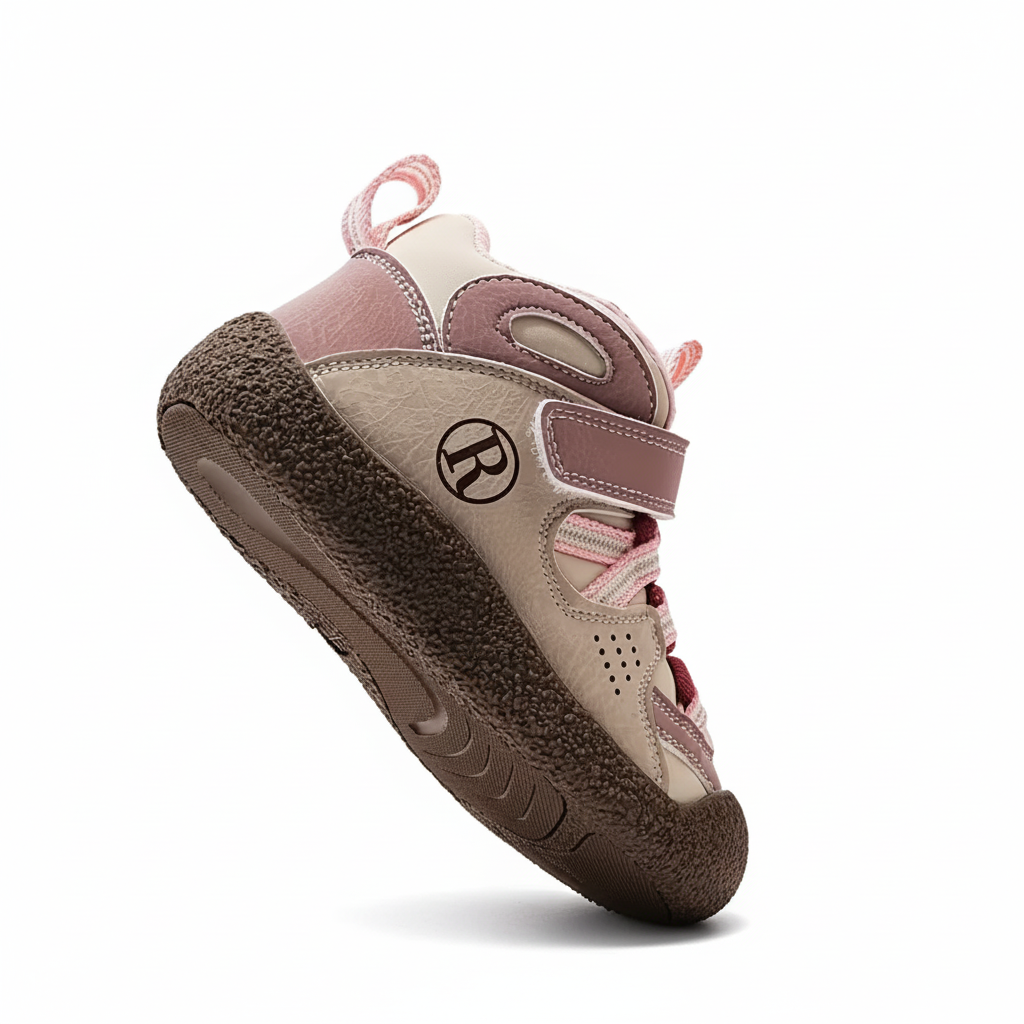 Basket rose semelle - Fond blanc