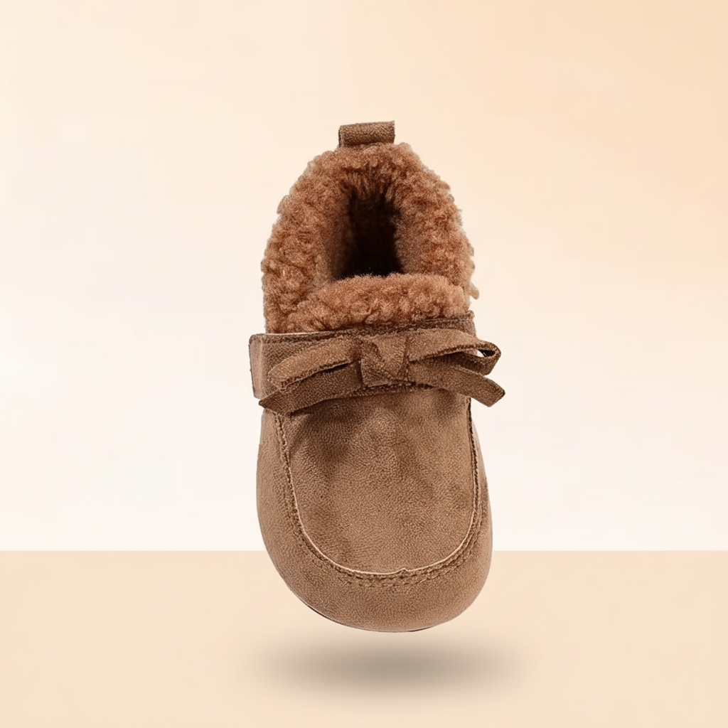 Chausson beige - vue arrière propre