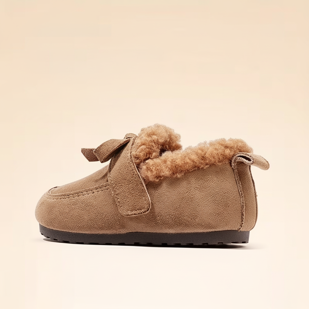 Chaussons beige - paire sans texte