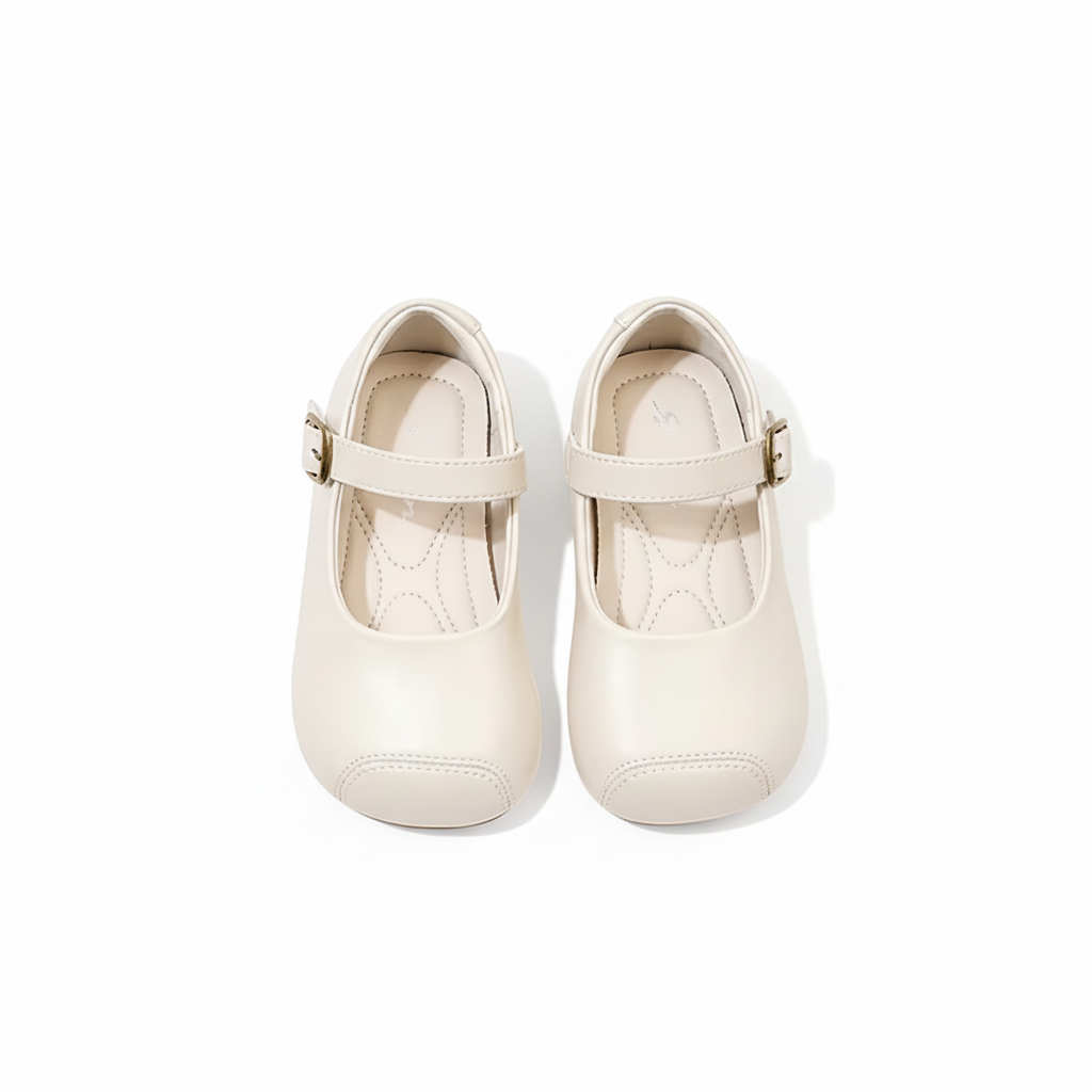 Chaussures blanches sur fond blanc