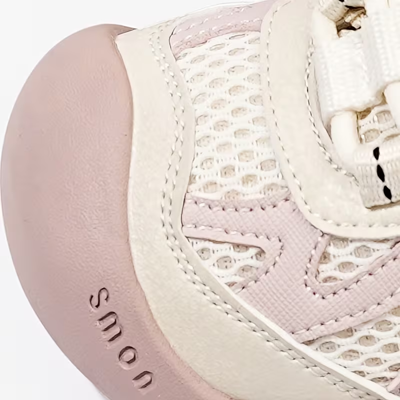 Baskets Barefoot SoftStep™ Soumon Kids – Rose Poudré & Beige