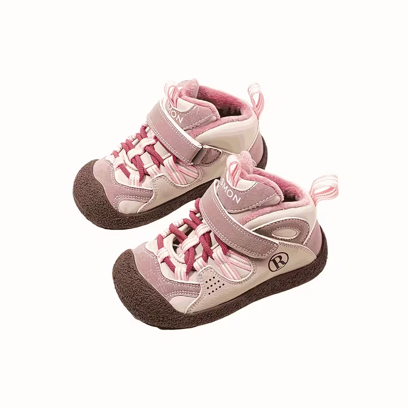 Baskets Fourrées CozyStep™ Soumon Kids - Rose