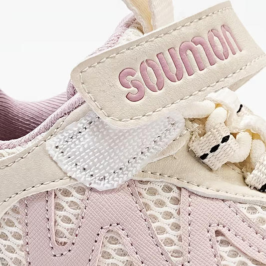 Baskets Barefoot SoftStep™ Soumon Kids – Rose Poudré & Beige