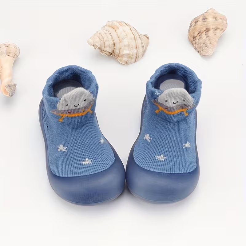 Chaussons Chaussettes TinySteps™ Soumon Kids - Chat Bleu