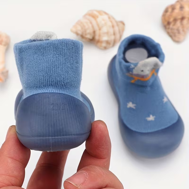 Chaussons Chaussettes TinySteps™ Soumon Kids - Chat Bleu