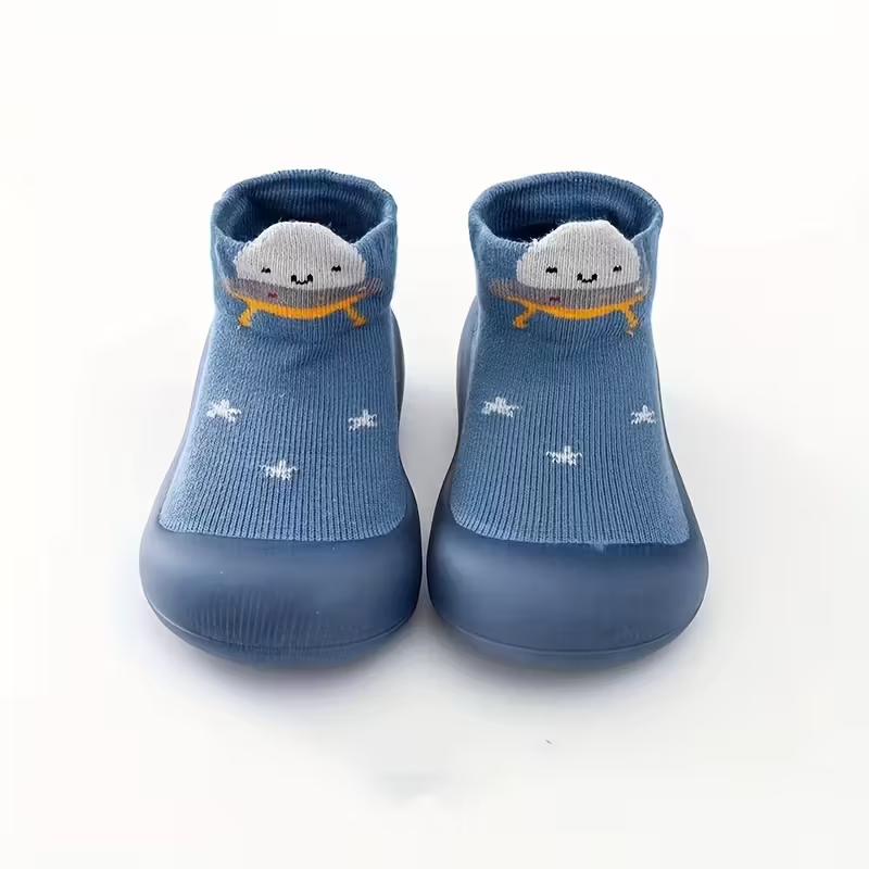 Chaussons Chaussettes TinySteps™ Soumon Kids - Chat Bleu