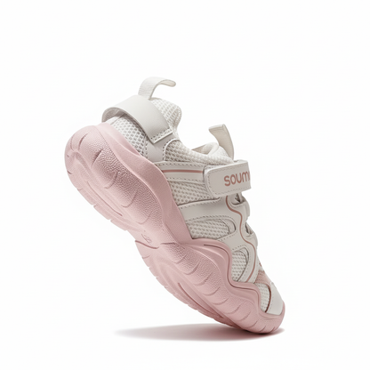 Baskets barefoot ActivePlay™ Soumon Kids rose poudré - vue dynamique